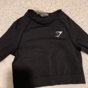 GYM SHARK LONG SLEEVE CROP - WORN ONCE